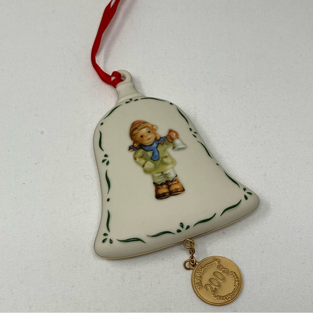 Vintage Porcelain Danbury Mint M.J. Hummel Holiday Ornament